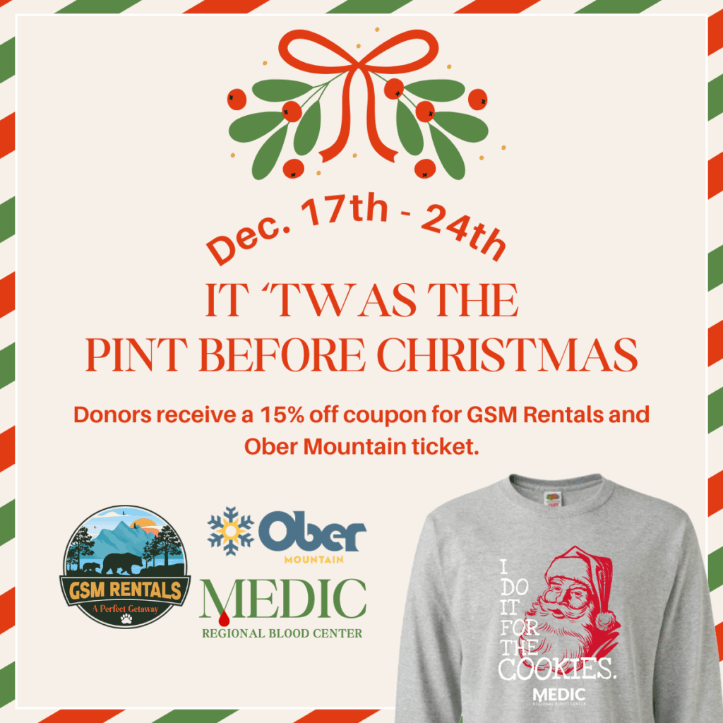 It ‘twas the Pint Before Christmas
Dec. 17th - 24th
Donors receive a 15% off coupon for GSM Rentals and Ober Mountain ticket.
